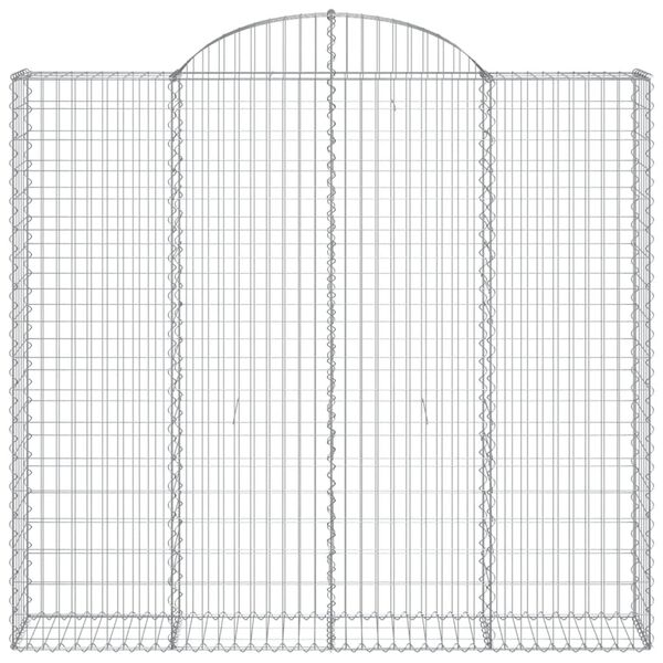 vidaXL Klenut&eacute; gabionov&eacute; ko&scaron;e 25ks 200x50x180/200cm pozinkovan&eacute; železo