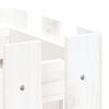 vidaXL Vyvýšený záhon plotový design bílý 100x30x30 cm masiv borovice