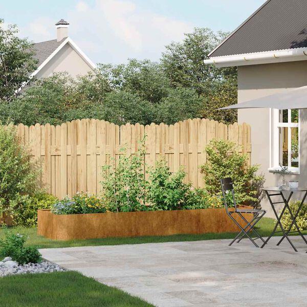 vidaXL Truhl&iacute;k rezav&aacute; 280x80x40 cm povětrnostně odoln&aacute; ocel