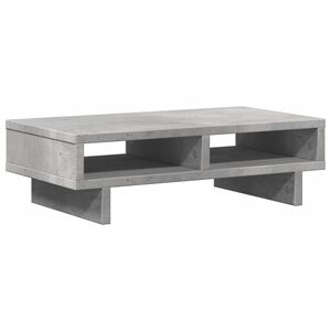 vidaXL Stojan na monitor betonově &scaron;ed&yacute; 50x27x15 cm kompozitn&iacute; dřevo