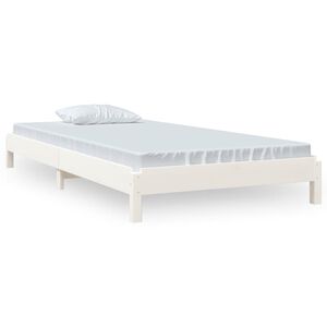 vidaXL Stohovateln&aacute; postel b&iacute;l&aacute; 90 x 190 cm masivn&iacute; borovice