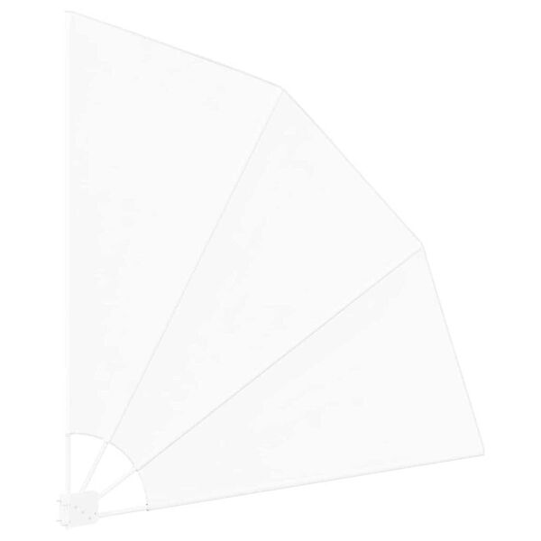 vidaXL Z&aacute;stěna na balkon B&iacute;l&aacute; 160 x 160 cm Polyester