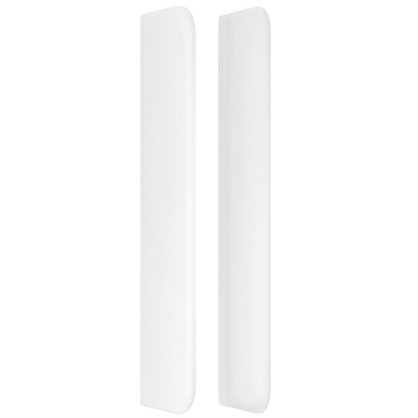 vidaXL Čelo postele typu ušák bílé 203x16x118/128 cm umělá kůže