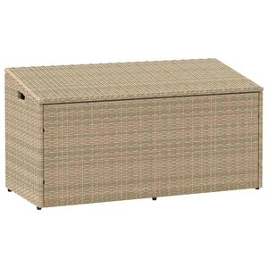 vidaXL Zahradn&iacute; &uacute;ložn&yacute; box b&eacute;žov&yacute; 110 x 50 x 58 cm polyratan