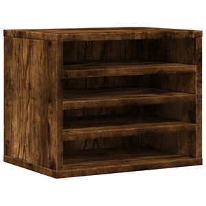 vidaXL Stoln&iacute; organiz&eacute;r kouřov&yacute; dub 36 x 26 x 29,5 cm kompozitn&iacute; dřevo