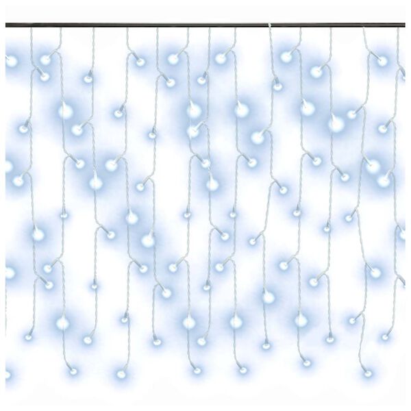 vidaXL LED světeln&yacute; z&aacute;věs rampouchy 10 m 400 LED studen&yacute; b&iacute;l&yacute; 8 funkc&iacute;