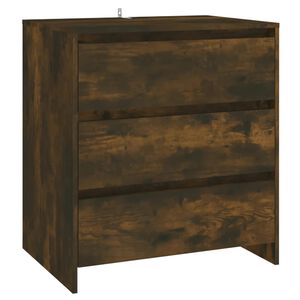 vidaXL Př&iacute;born&iacute;k kouřov&yacute; dub 70x41x75 cm kompozitn&iacute; dřevo