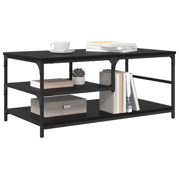 vidaXL Konferenční stolek Černý dub 90 x 49 x 40 cm kompozitní dřevo