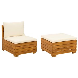 vidaXL Zahradn&iacute; lounge set 2 ks Pro 2 osobu Masivn&iacute; ak&aacute;tov&eacute; dřevo