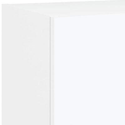 vidaXL 5dílná obývací stěna s LED osvětlením bílá kompozitní dřevo