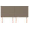vidaXL Čelo postele b&eacute;žov&eacute; 160x5x118/128 cm l&aacute;tkov&eacute;