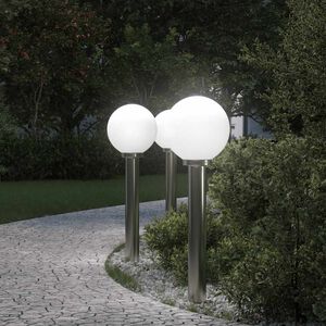 vidaXL Sloupkov&aacute; světla 3 ks 80 cm nerezov&aacute; ocel IP44