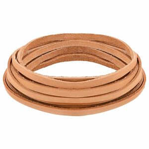 vidaXL Kožen&yacute; p&aacute;sek Světle hněd&aacute; 200 x 0,5 cm Kůže