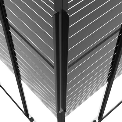vidaXL Sprchový kout s pruhovaným vzorem ESG 90 x 70 x 180 cm černý