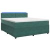 vidaXL Postel boxspring s matrac&iacute; Tmavě zelen&aacute; 140 x 200 cm Samet