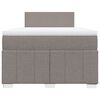 vidaXL Box spring postel s matrac&iacute; taupe 120x190 cm textil