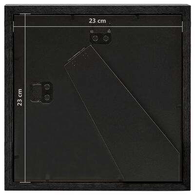 vidaXL 3D fotorámečky 5 ks černé 23 x 23 cm pro obraz 13 x 13 cm