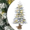 vidaXL Mini v&aacute;nočn&iacute; stromeček 45 cm 25 LED Tepl&aacute; b&iacute;l&aacute; PVC a PE