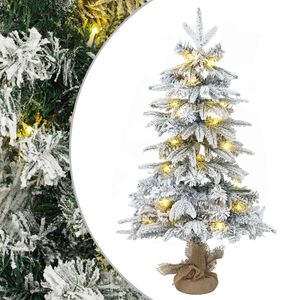 vidaXL Mini v&aacute;nočn&iacute; stromeček 45 cm 25 LED Tepl&aacute; b&iacute;l&aacute; PVC a PE