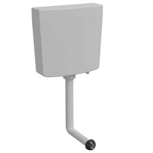 vidaXL Splachovací WC nádržka se spodním přívodem vody 3/6 l šedá