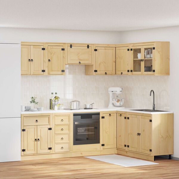 vidaXL Truhl&aacute;řsk&yacute; SKI 10 pcs Medov&aacute; Hněd&aacute; Masivn&iacute; borov&eacute; dřevo