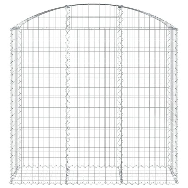 vidaXL Klenut&yacute; gabionov&yacute; ko&scaron; 150 x 50 x 140/160 cm pozinkovan&eacute; železo