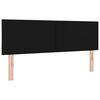 vidaXL Čelo postele s čelo Čern&aacute; 160 cm Uměl&aacute; kůže