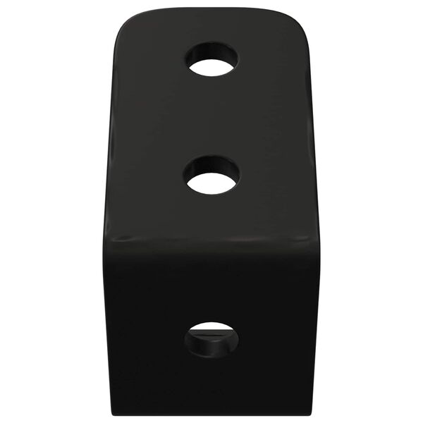 vidaXL H&aacute;čky 2 pcs Čern&aacute; M5 x 110 mm Železo