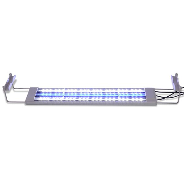 vidaXL LED akvarijn&iacute; lampa 50&ndash;60 cm hlin&iacute;k IP67