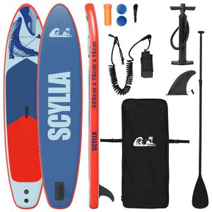 vidaXL Nafukovac&iacute; Paddle Board SCYLLA 305 x 76 x 15 cm Modr&aacute; pro