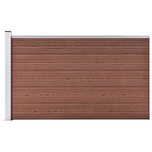 vidaXL Zahradn&iacute; plot dřevoplast 175 x 105 cm hněd&yacute;