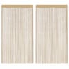 vidaXL Provázkové záclony, 2 ks, 140x250 cm, béžová