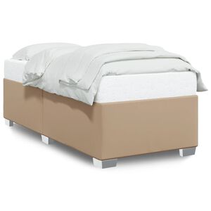 vidaXL R&aacute;m postele cappuccino 80 x 200 cm uměl&aacute; kůže
