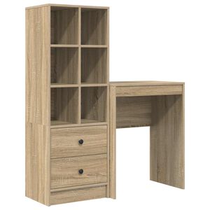 vidaXL Stůl Sonoma dub 105,5 x 34 x 127 cm 2 ks