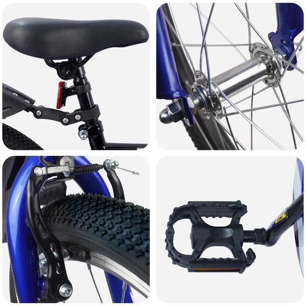 vidaXL Dětsk&eacute; Kolo 18 palců pro 5-7 let Čern&aacute;