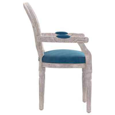 vidaXL Jídelní židle modrá 54 x 56 x 96,5 cm samet