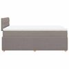 vidaXL Box spring postel s matrac&iacute; taupe 120x190 cm textil