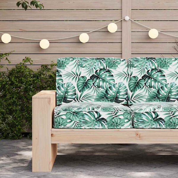 vidaXL Sada pol&scaron;t&aacute;řů na paletu 2 pcs Vzor list&iacute; 60 x 60 x 12 cm