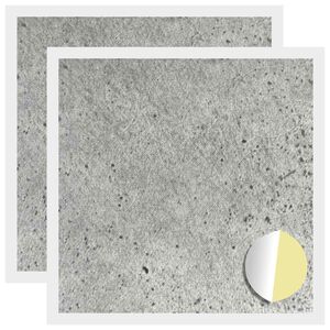 vidaXL Lepic&iacute; kryt &scaron;roubu 2 ks Betonově &scaron;ed&aacute; &Oslash; 20 x 0,5 mm