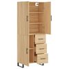 vidaXL Skř&iacute;ň highboard dub sonoma 69,5 x 34 x 180 cm kompozitn&iacute; dřevo