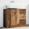 vidaXL Skříňka pod umyvadlo old wood 63 x 30 x 54 cm kompozitní dřevo