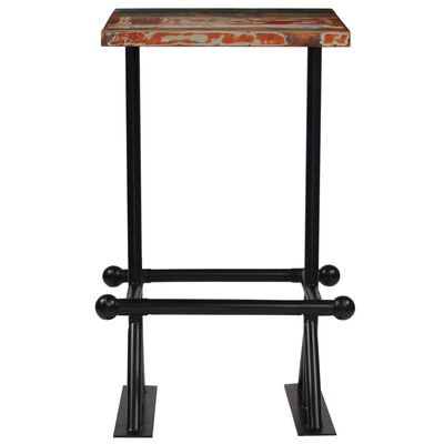 vidaXL Barový stůl masivní recyklované dřevo 60x60x107 cm vícebarevné