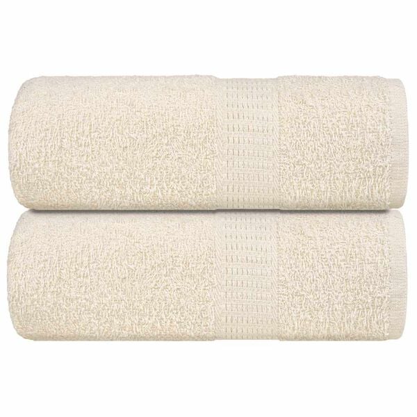 vidaXL Ručn&iacute;ky pro hosty FROGN 2 ks kr&eacute;mov&eacute; 30x50 cm 360 g/m&sup2;