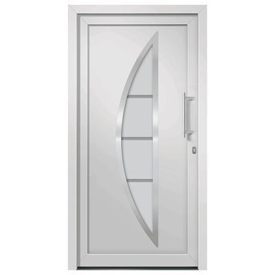 vidaXL Vchodové dveře bílé 98 x 200 cm