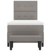 vidaXL Postel s boxspringem s matrac&iacute; s čelo Taupe 100 x 200 cm textil