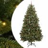 vidaXL Uměl&yacute; v&aacute;nočn&iacute; stromeček 240 cm 300 LED Tepl&aacute; b&iacute;l&aacute; PVC a ocel