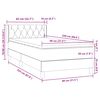 vidaXL Box spring postel s matrac&iacute; růžov&aacute; 80x220 cm samet