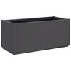 vidaXL Zahradn&iacute; truhl&iacute;k tmavě &scaron;ed&yacute; 80 x 36 x 35 cm PP