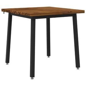 vidaXL 60 x 55 x 75 cm Masivn&iacute; ak&aacute;tov&eacute; dřevo Přirozen&aacute; a čern&aacute;