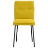 vidaXL J&iacute;deln&iacute; židle 6 ks žlut&eacute; samet